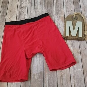 Eastbay red compression shorts